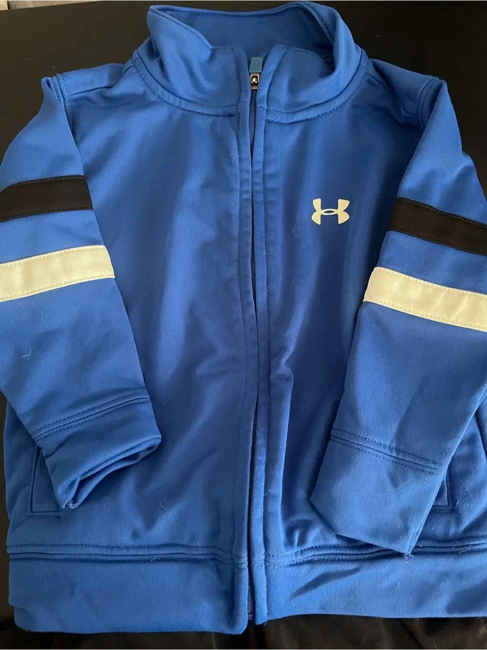Under Armour Blue and Black Kids Track Jacket with Black Joggers